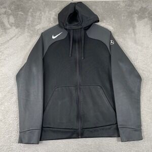 Nike Mercedes Benz Hoodie Mens Medium Therma Fit Full Zip Black Jacket